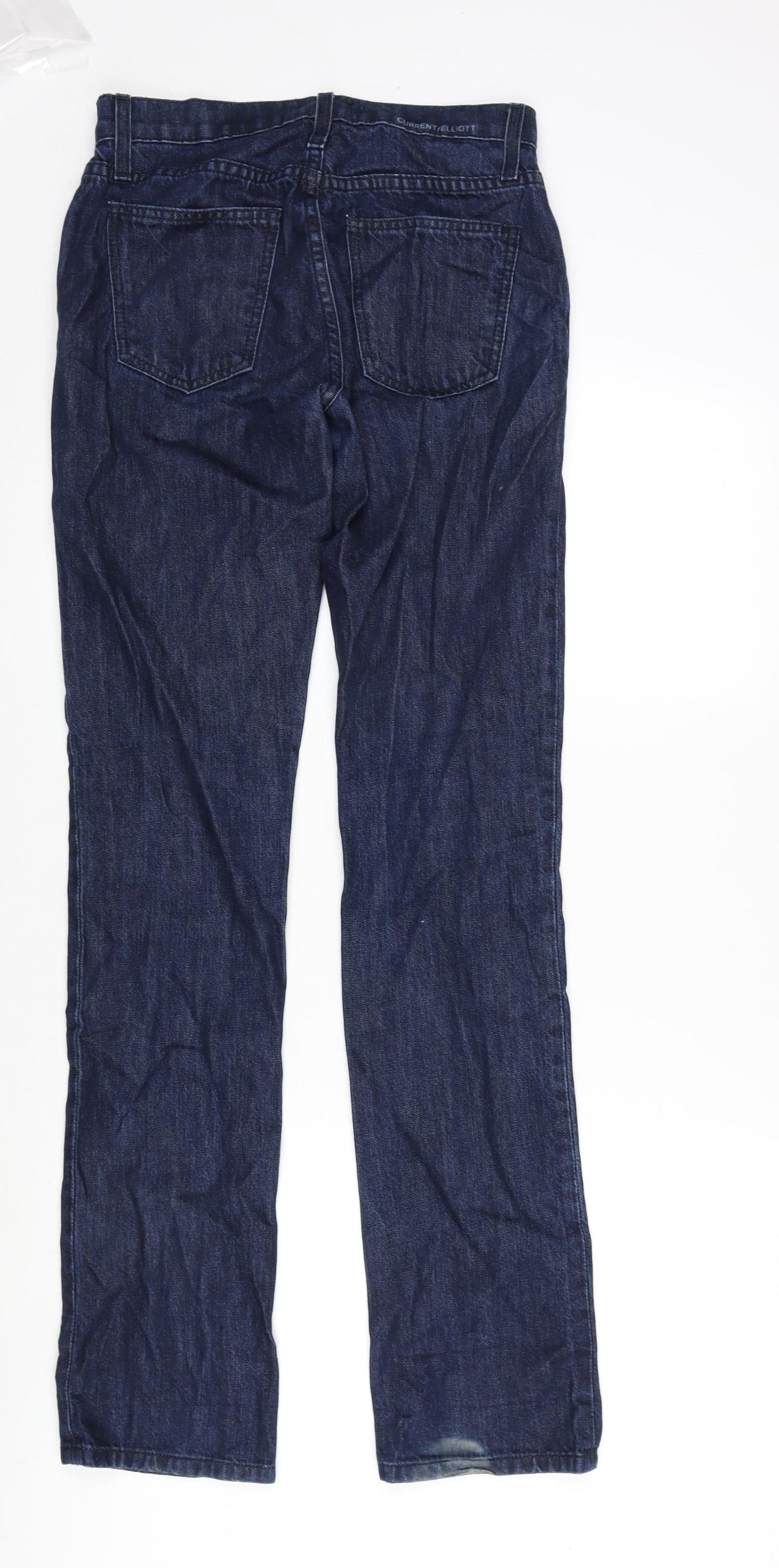 Womens UK Size 28 in Current/Elliott Regular Fit Straight Blue Jeans