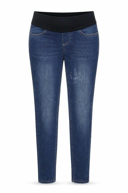 Seraphine Womens Blue Cotton Blend Jegging Jeans Size 8 L29 in Regular
