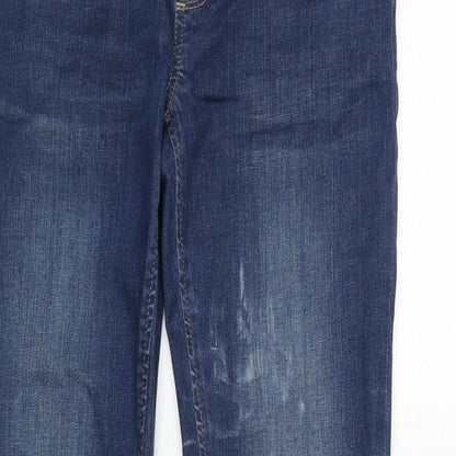 Seraphine Womens Blue Cotton Blend Jegging Jeans Size 8 L29 in Regular
