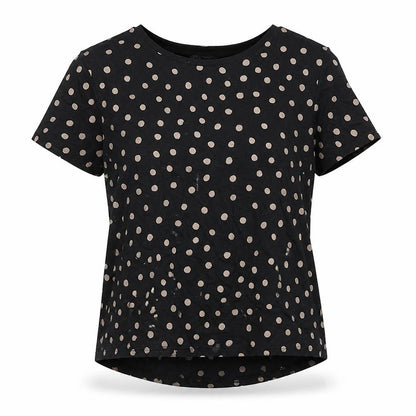 Womens UK Size S Zara Black Basic T-Shirt