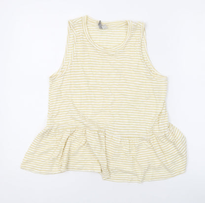 Womens UK Size 8 ASOS Yellow Basic Tank