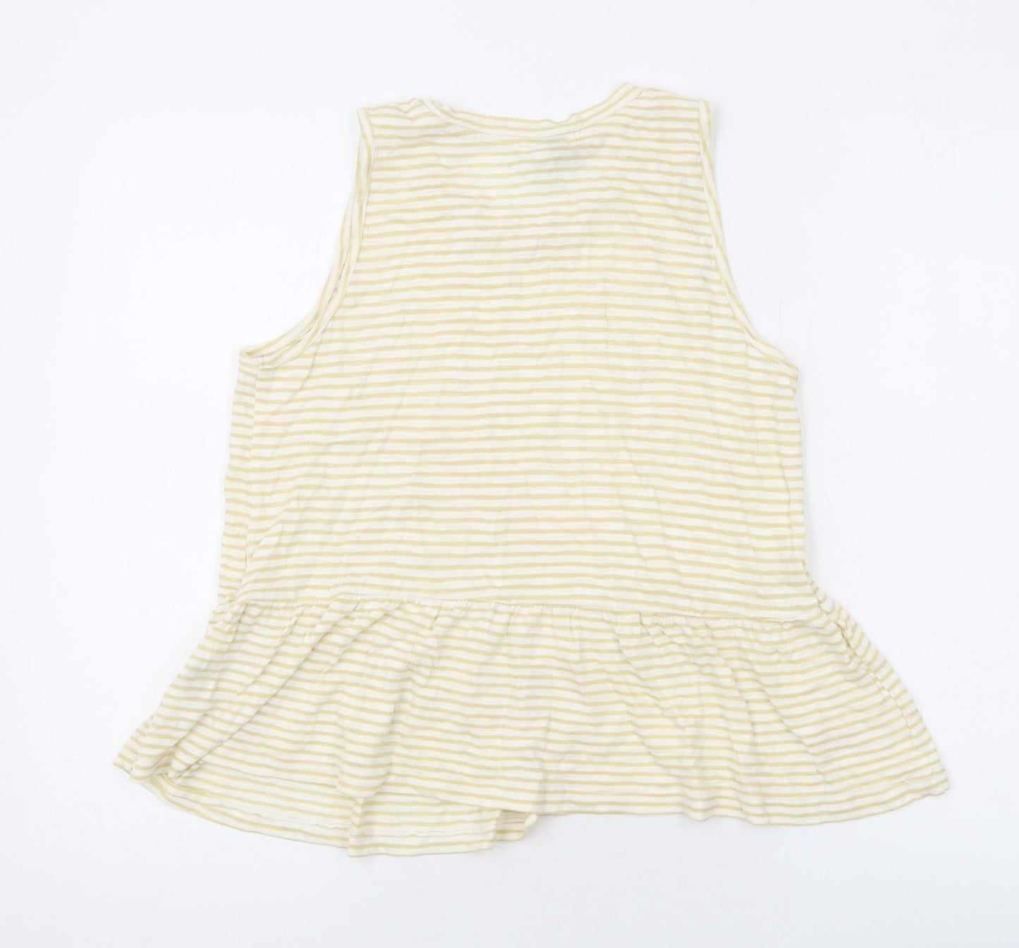 Womens UK Size 8 ASOS Yellow Basic Tank