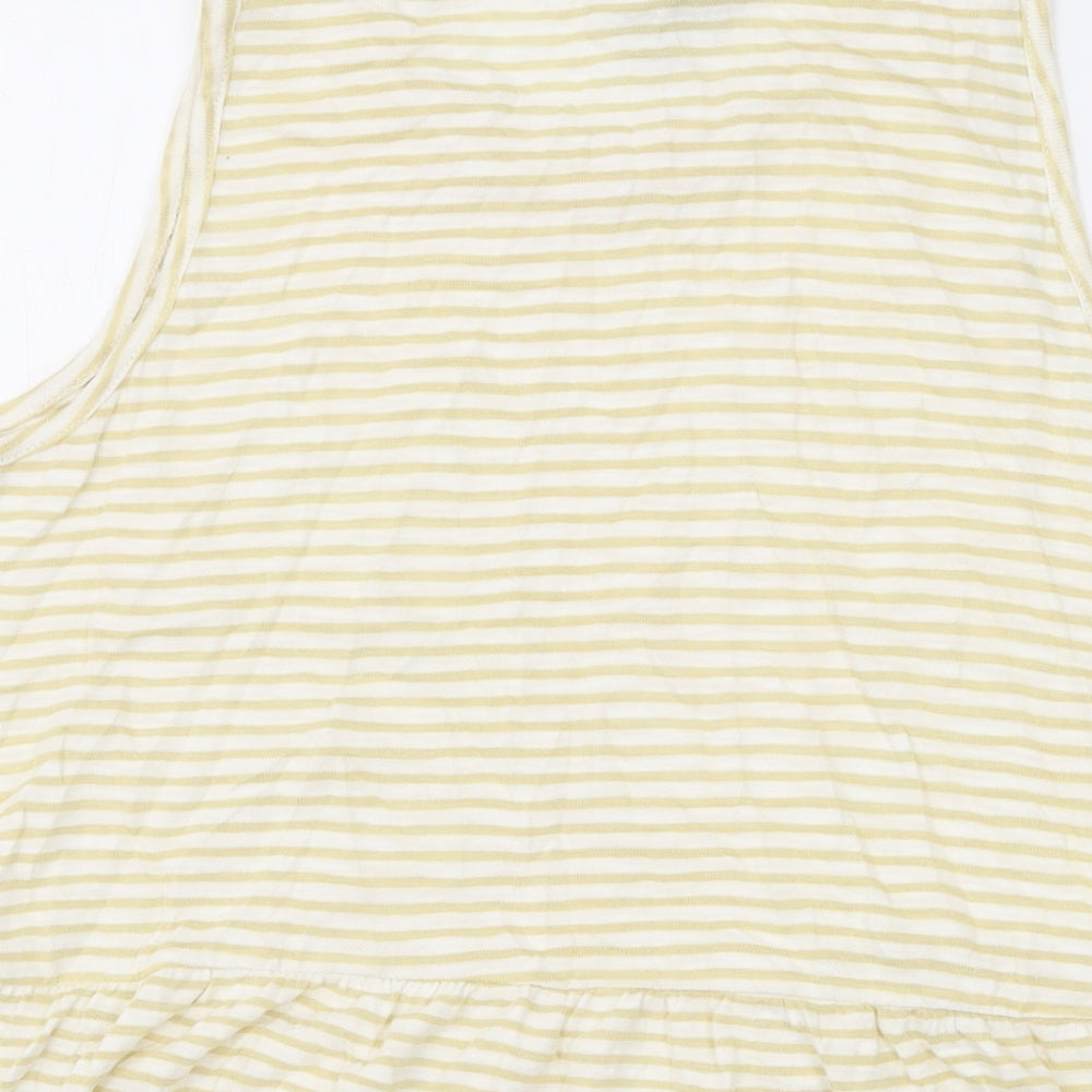 Womens UK Size 8 ASOS Yellow Basic Tank