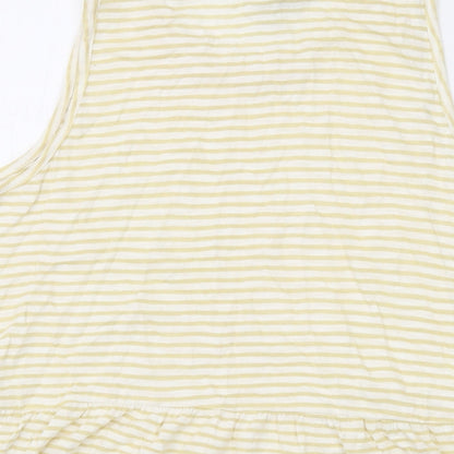 Womens UK Size 8 ASOS Yellow Basic Tank
