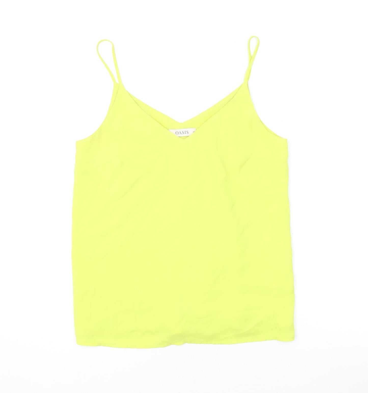 Womens UK Size 10 Oasis Yellow Camisole Tank