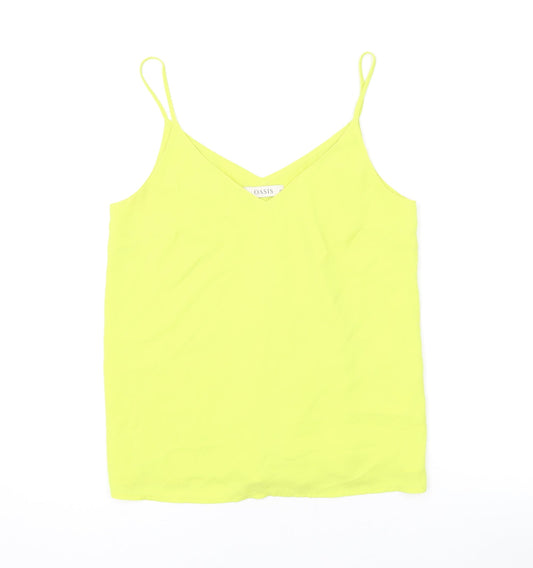 Womens UK Size 10 Oasis Yellow Camisole Tank