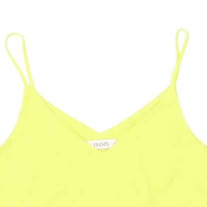 Womens UK Size 10 Oasis Yellow Camisole Tank