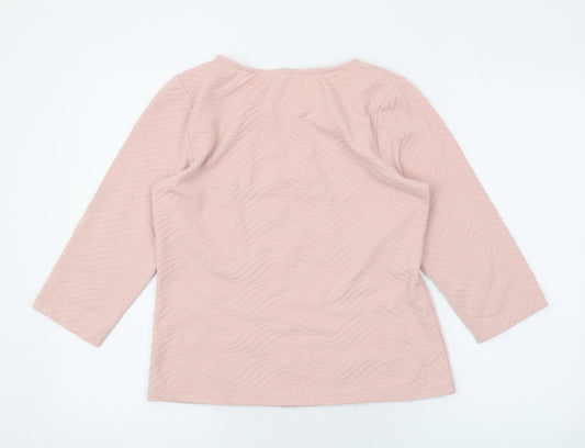 Womens UK Size 12 BHS Pink Basic Blouse