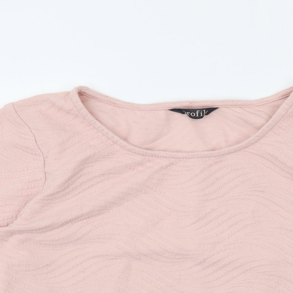 Womens UK Size 12 BHS Pink Basic Blouse
