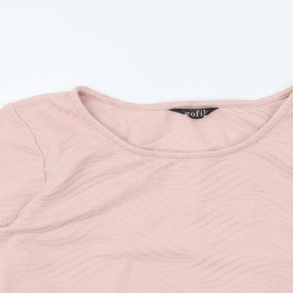 Womens UK Size 12 BHS Pink Basic Blouse