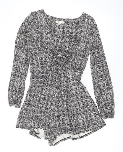 Womens UK Size M American Eagle Outfitters One-Piece Black Playsuit