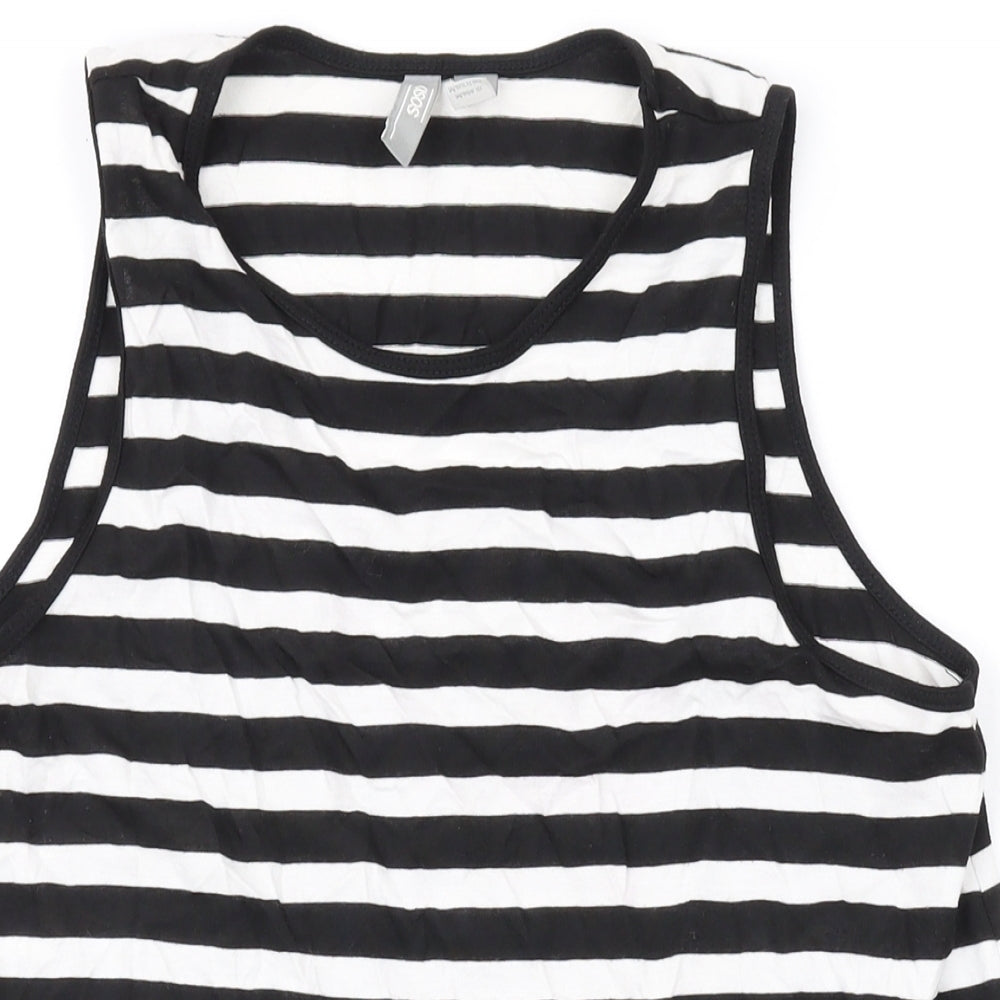 Womens UK Size 8 ASOS Black Basic Tank
