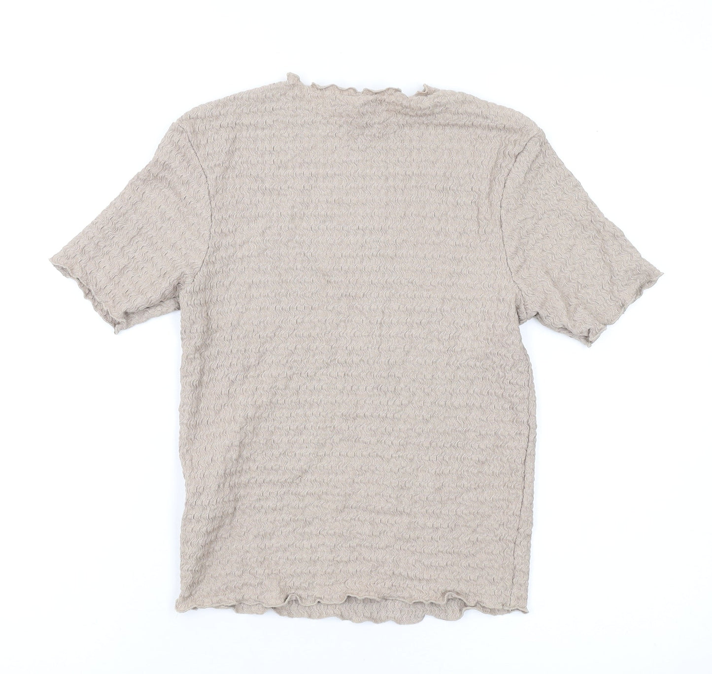 Womens UK Size 6 NEXT Beige Basic T-Shirt