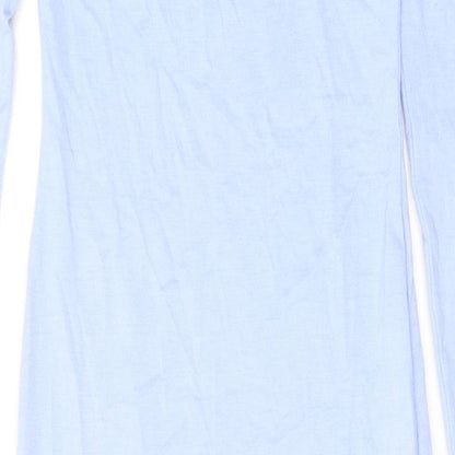 Missguided Womens Blue Polyester Maxi Size 8 Square Neck Pullover