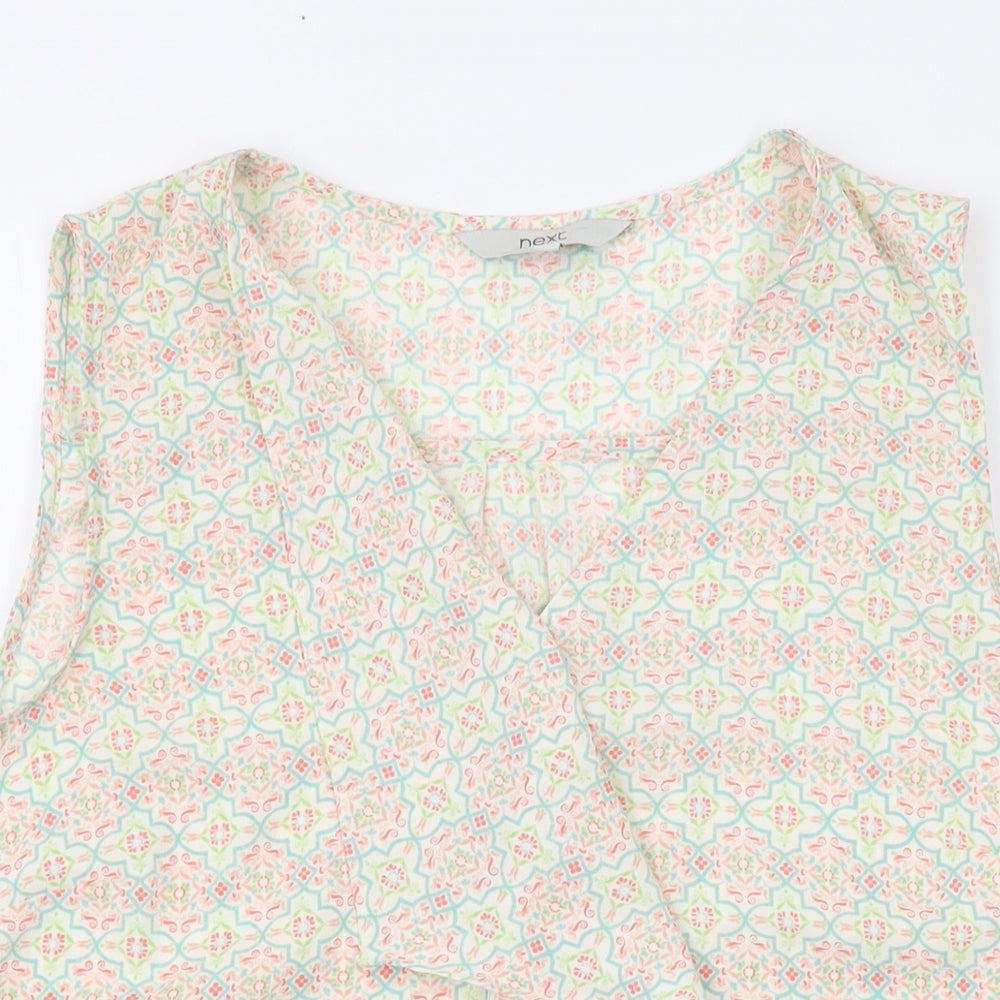 Womens UK Size 12 NEXT Green Basic Tank
