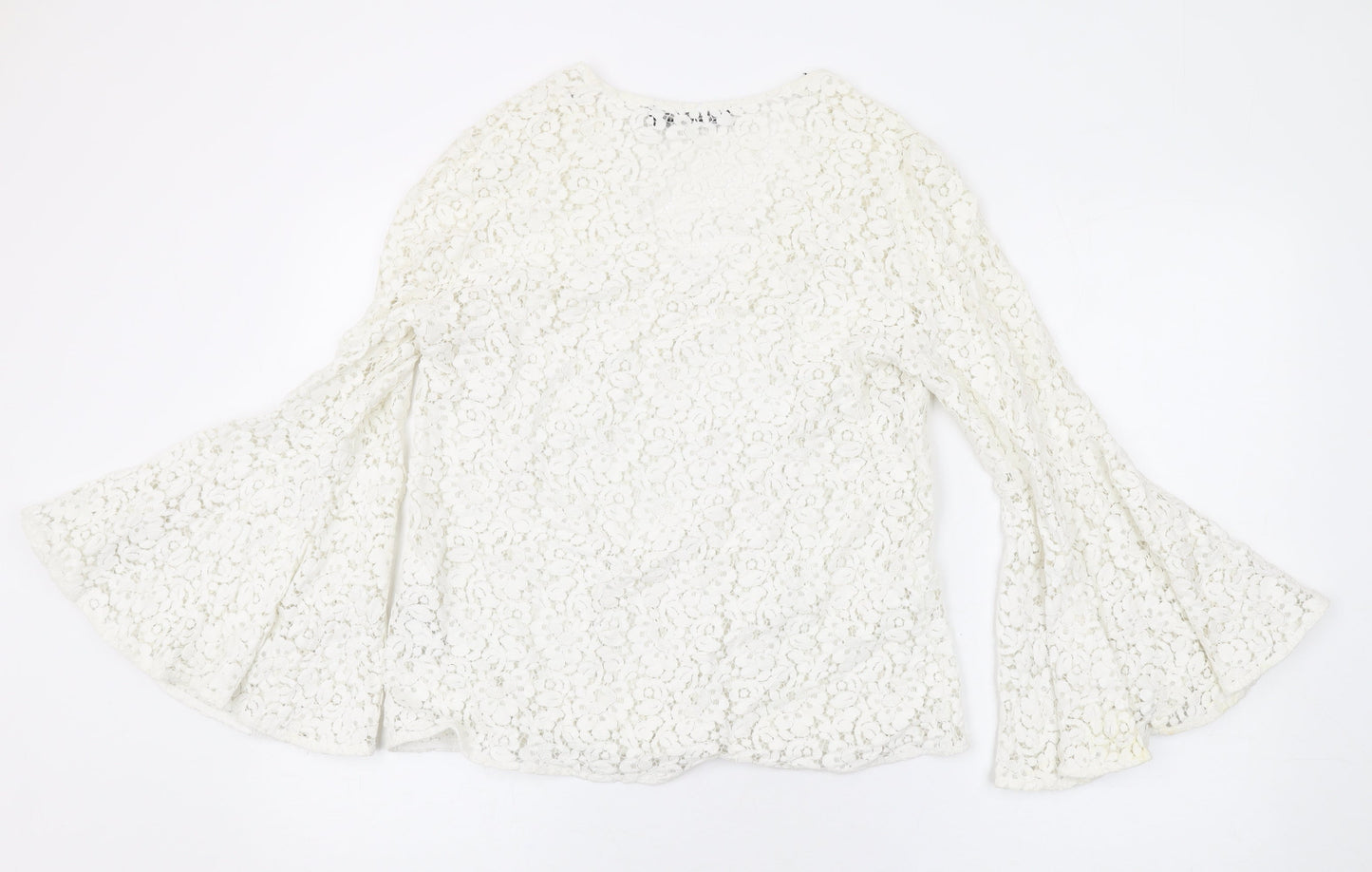 Womens UK Size M Zara White Basic Blouse