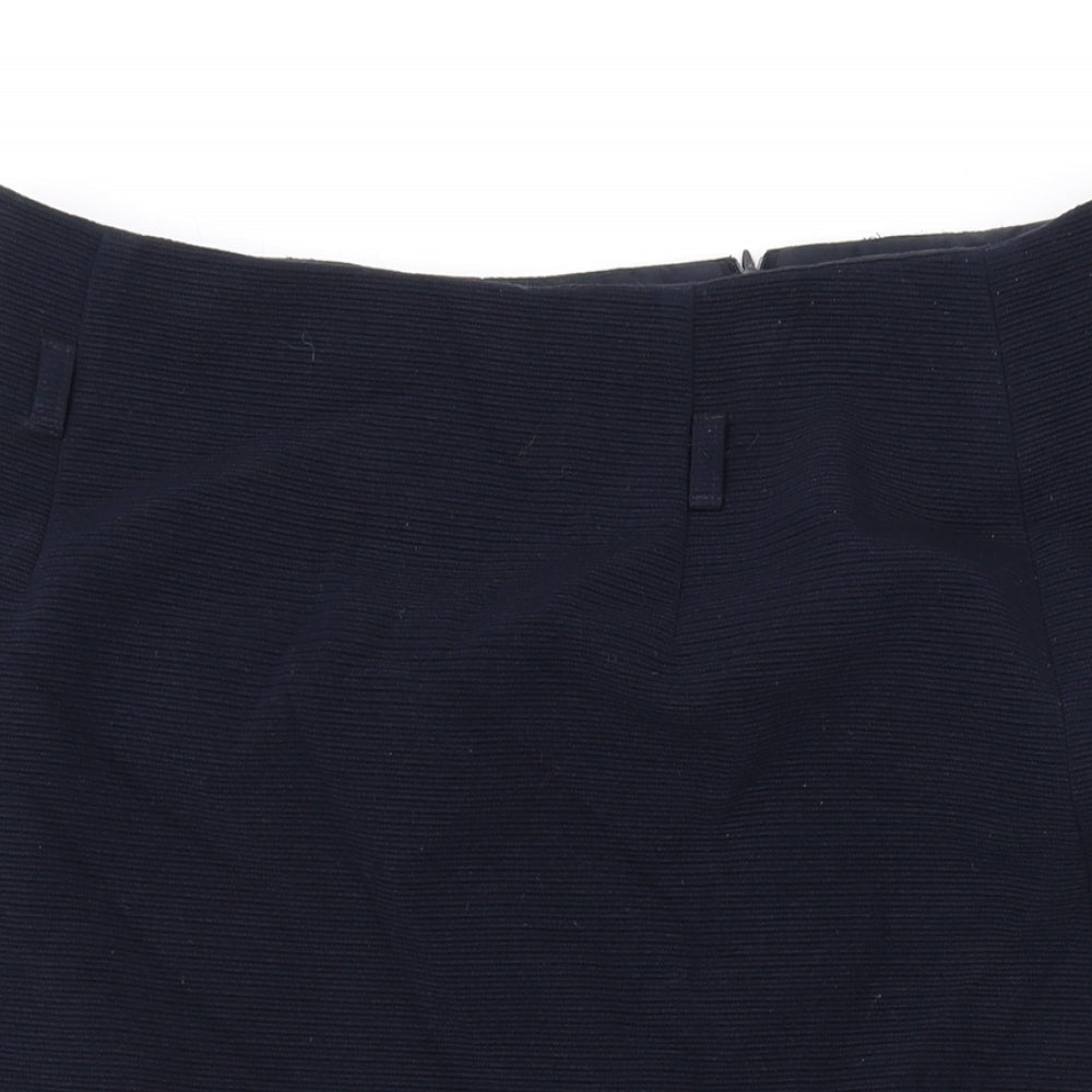 Gerry Weber Womens Blue Polyester Straight & Pencil Skirt Size 14 Zip