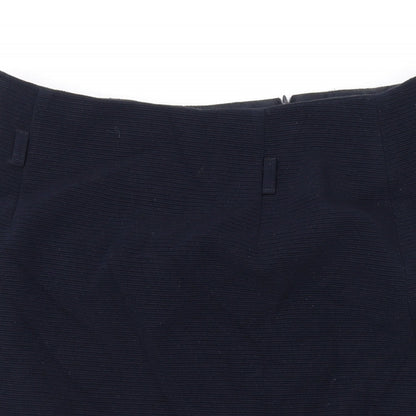 Gerry Weber Womens Blue Polyester Straight & Pencil Skirt Size 14 Zip