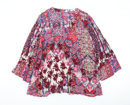 Womens UK Size 10 Together Multicoloured Basic Blouse