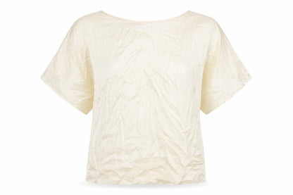 Womens UK Size 10 Marks and Spencer Beige Basic T-Shirt