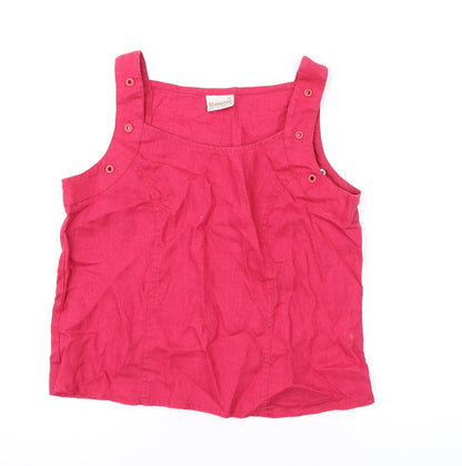 Womens UK Size 12 Roman Pink Basic Tank