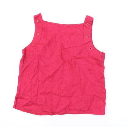 Womens UK Size 12 Roman Pink Basic Tank
