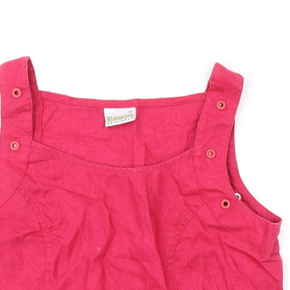 Womens UK Size 12 Roman Pink Basic Tank