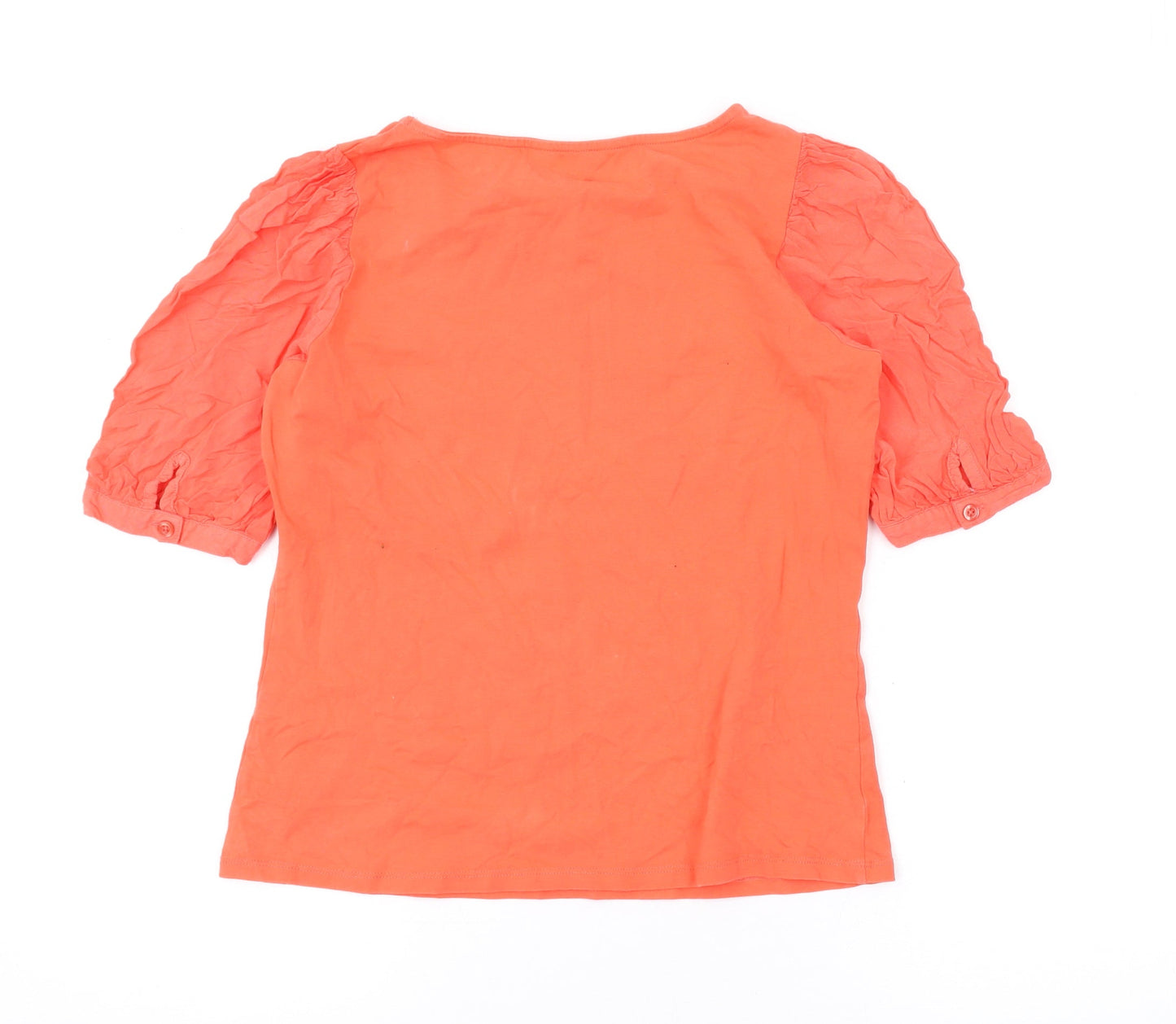 Womens UK Size 12 Principles Orange Basic Blouse