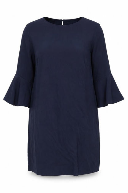 Finery Womens Blue Polyester A-Line Size 18 Round Neck Button