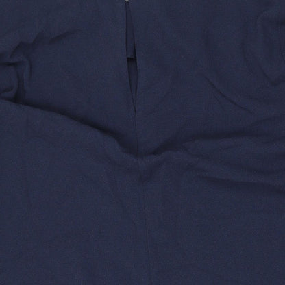 Finery Womens Blue Polyester A-Line Size 18 Round Neck Button