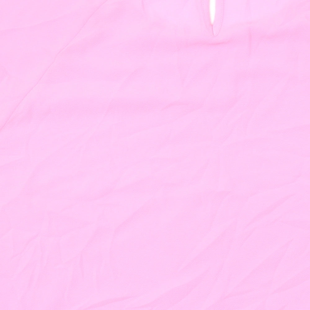 Womens UK Size 14 Marks and Spencer Pink Basic T-Shirt