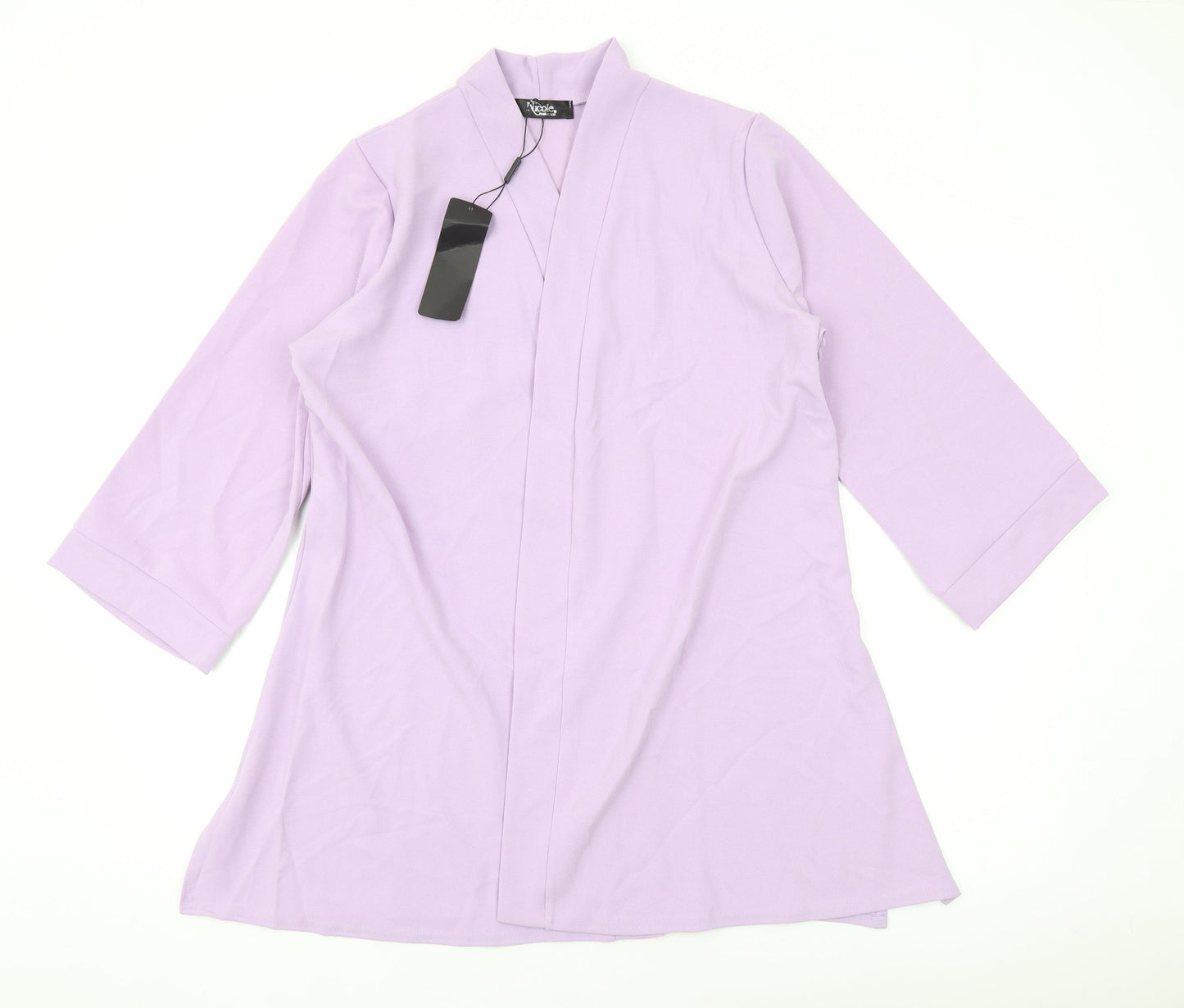 Womens UK Size M Nicole Purple Cardigan Jumper