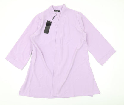 Womens UK Size M Nicole Purple Cardigan Jumper
