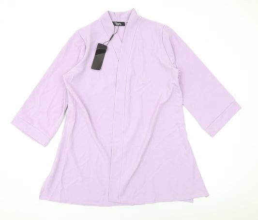 Womens UK Size M Nicole Purple Cardigan Jumper