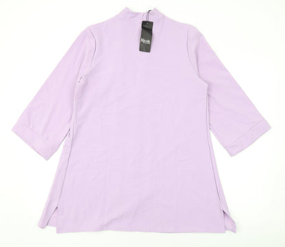 Womens UK Size M Nicole Purple Cardigan Jumper