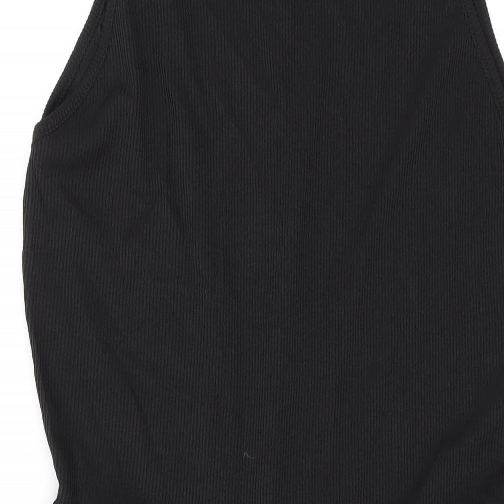 Womens UK Size 8 PRETTYLITTLETHING One-Piece Black Playsuit