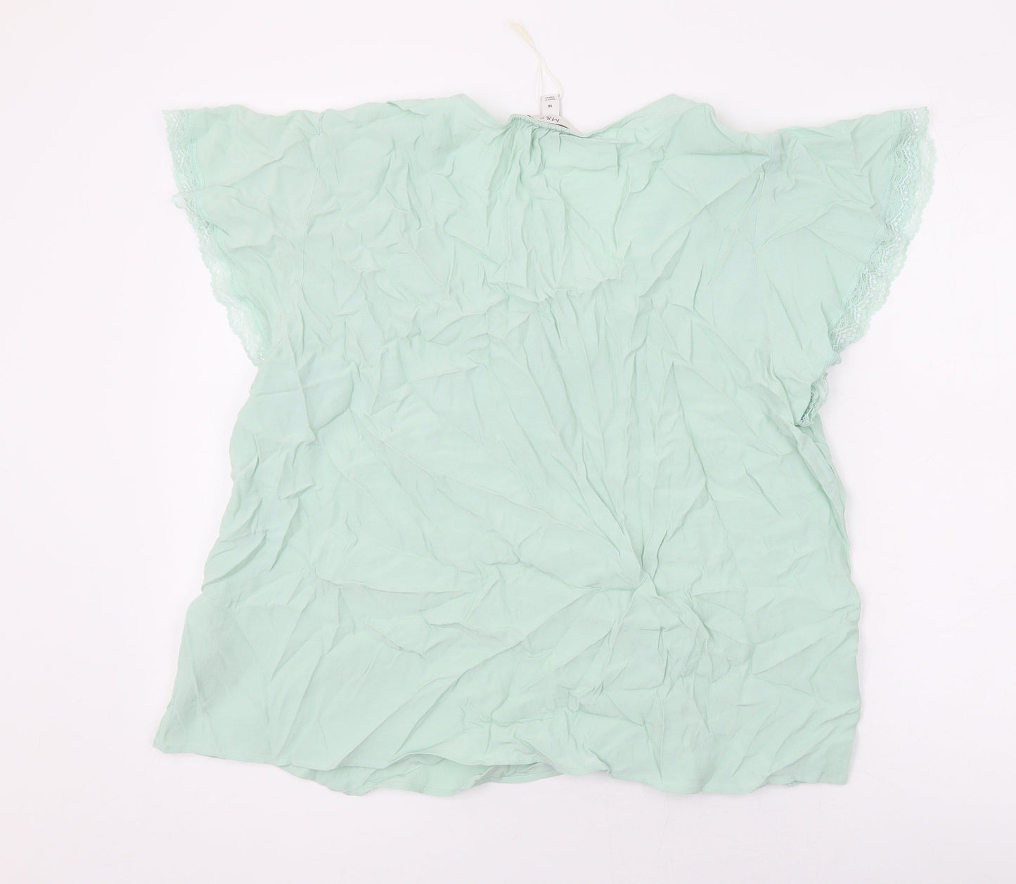 Womens UK Size 16 Marks and Spencer Green Basic Blouse