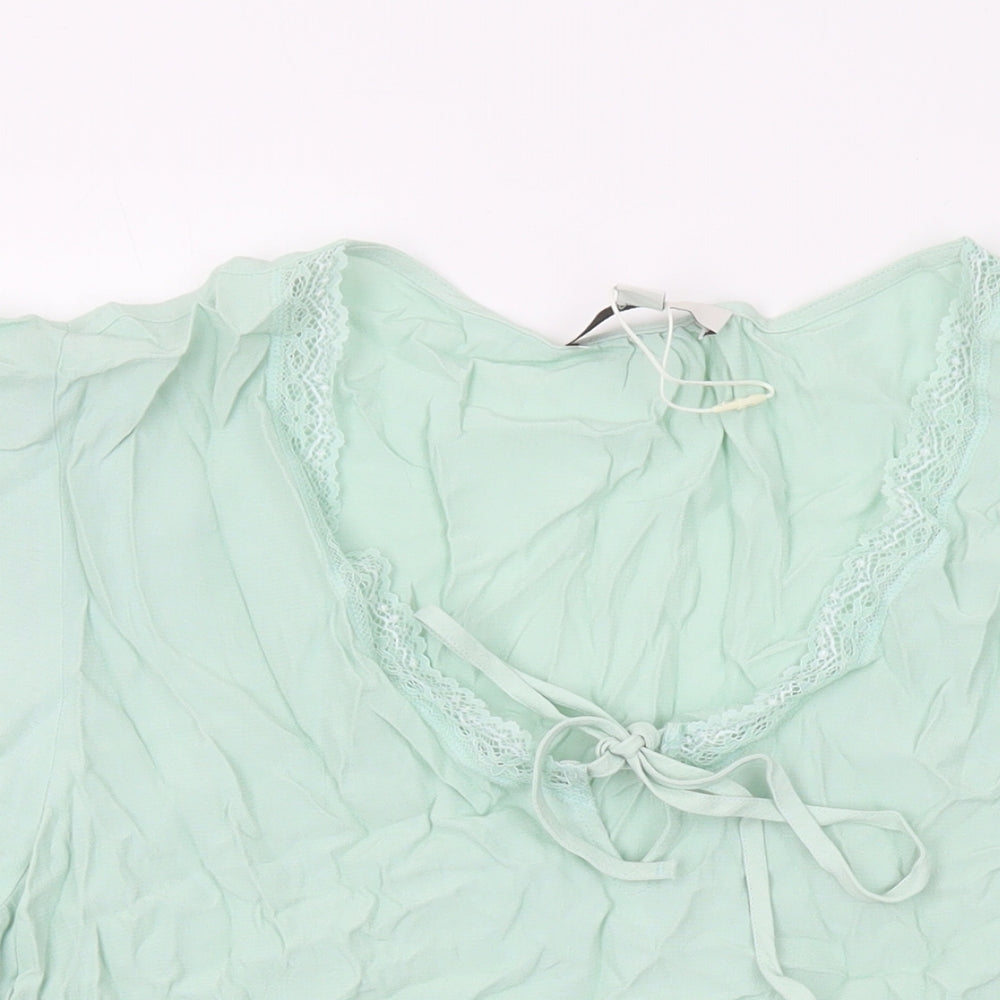 Womens UK Size 16 Marks and Spencer Green Basic Blouse