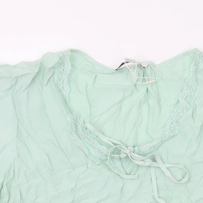 Womens UK Size 16 Marks and Spencer Green Basic Blouse