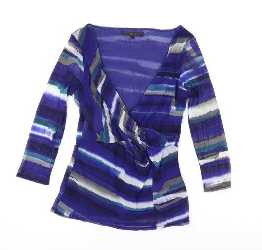 Womens UK Size 12 Coast Blue Basic Blouse