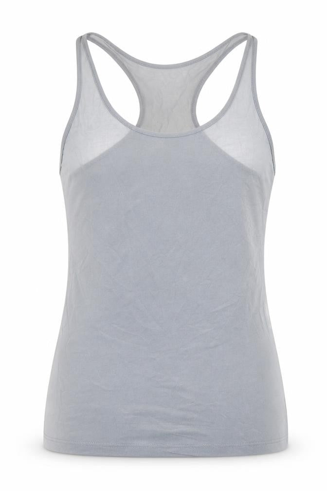 Womens UK Size S Pull&Bear Grey Basic Tank
