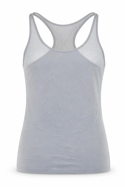 Womens UK Size S Pull&Bear Grey Basic Tank