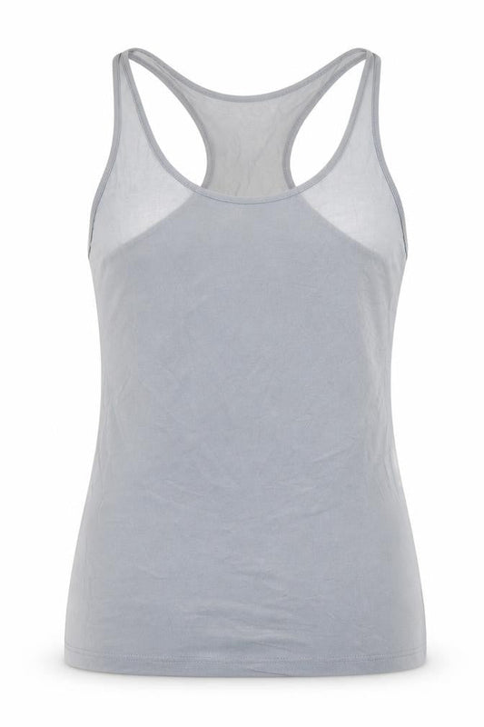 Womens UK Size S Pull&Bear Grey Basic Tank