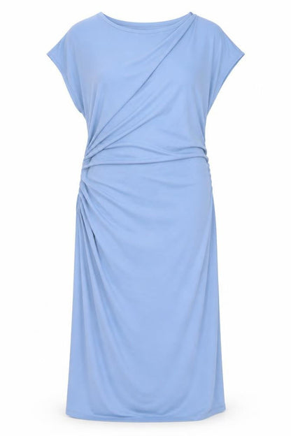 Marks and Spencer Womens Blue Polyester Maxi Size 18 Round Neck Pullover