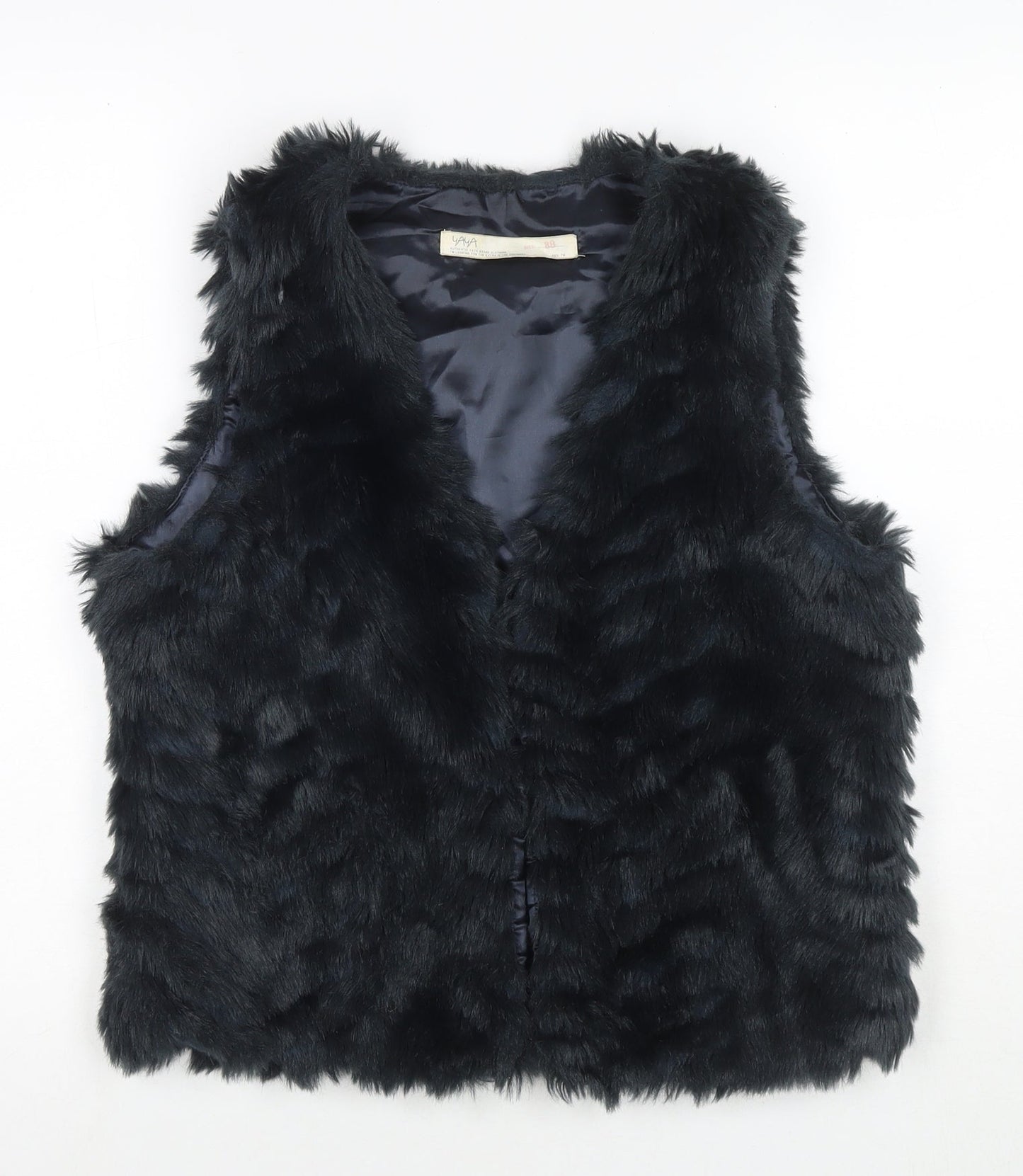 YAYA Womens Blue Gilet Waistcoat Size 10 Buckle