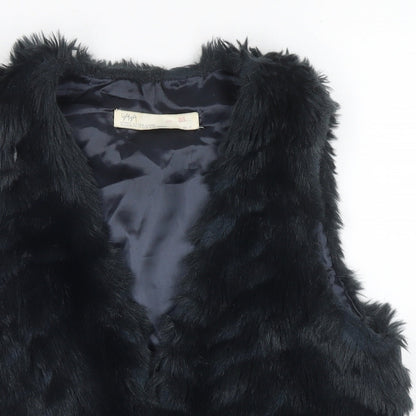 YAYA Womens Blue Gilet Waistcoat Size 10 Buckle