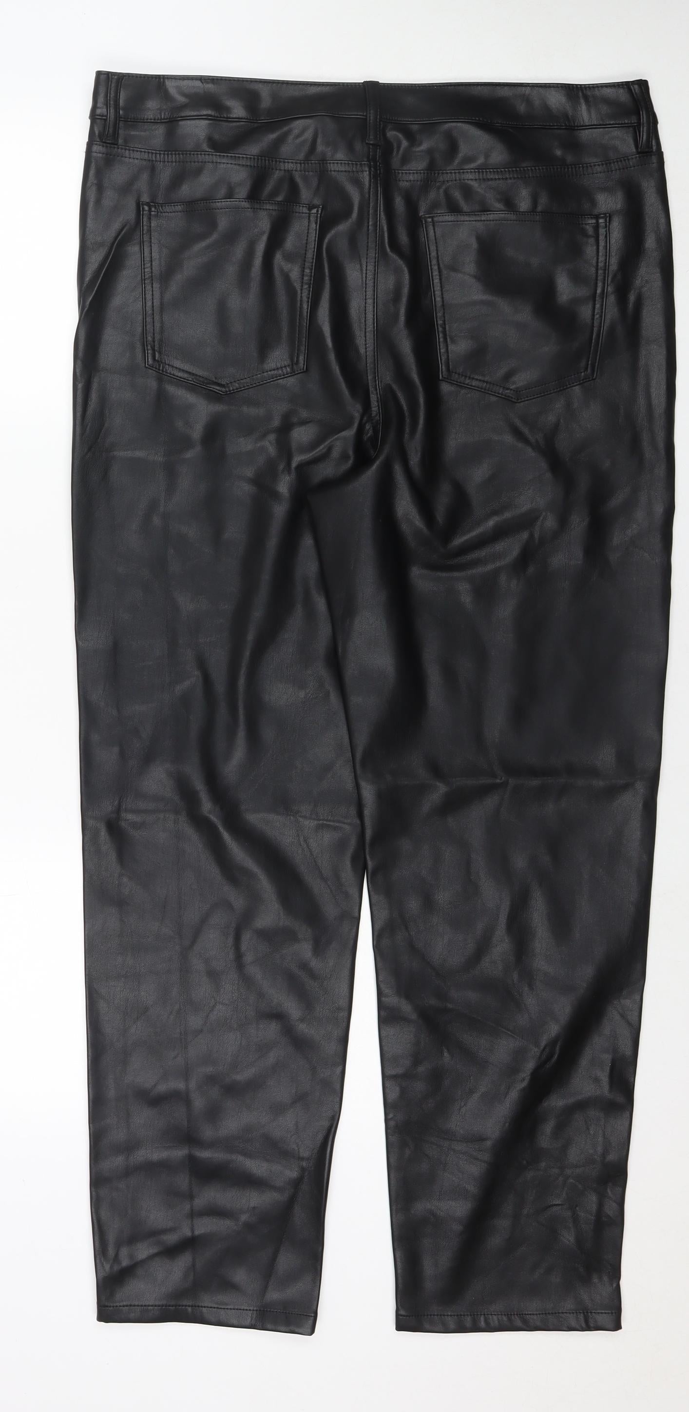 Womens UK Size 18 Marks and Spencer Regular Fit  Black Trousers