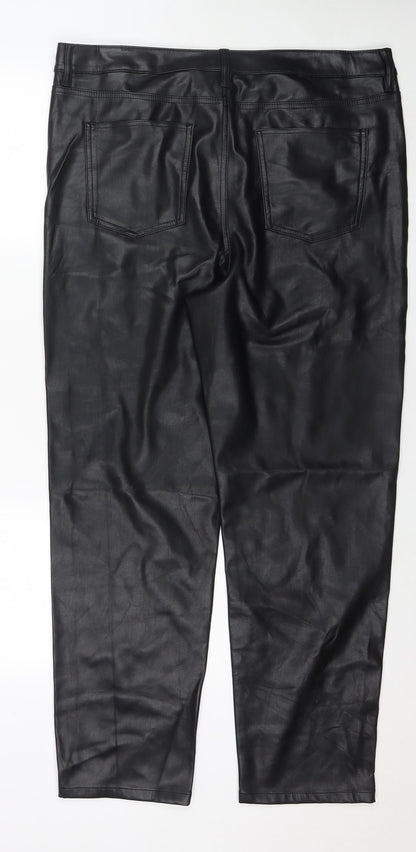 Womens UK Size 18 Marks and Spencer Regular Fit  Black Trousers