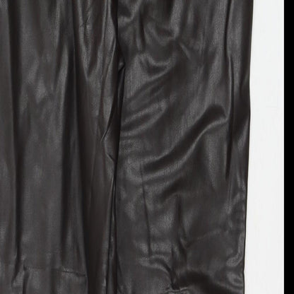 Womens UK Size 18 Marks and Spencer Regular Fit Pedal Pusher Brown Trousers