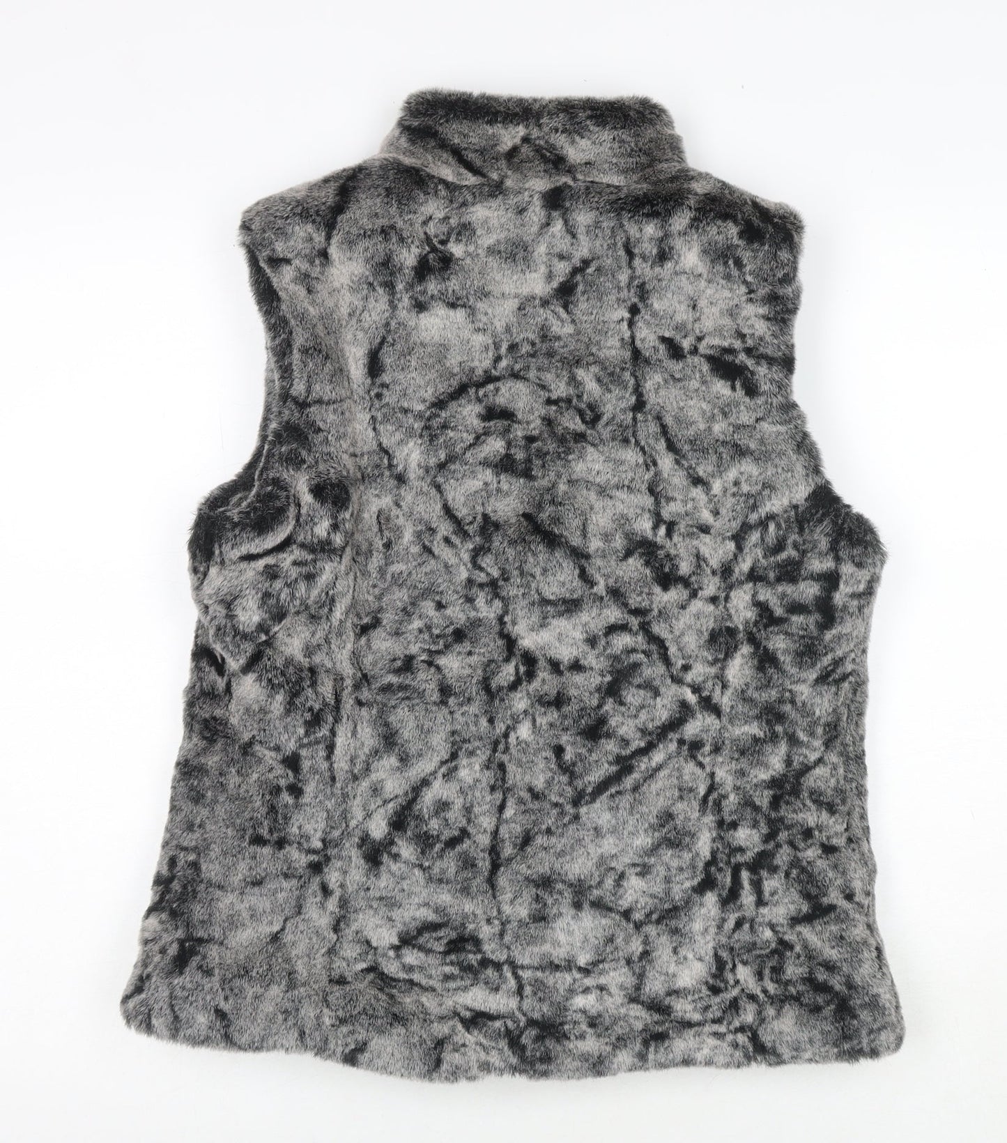 John Lewis Womens Grey Gilet Waistcoat Size 12 Zip